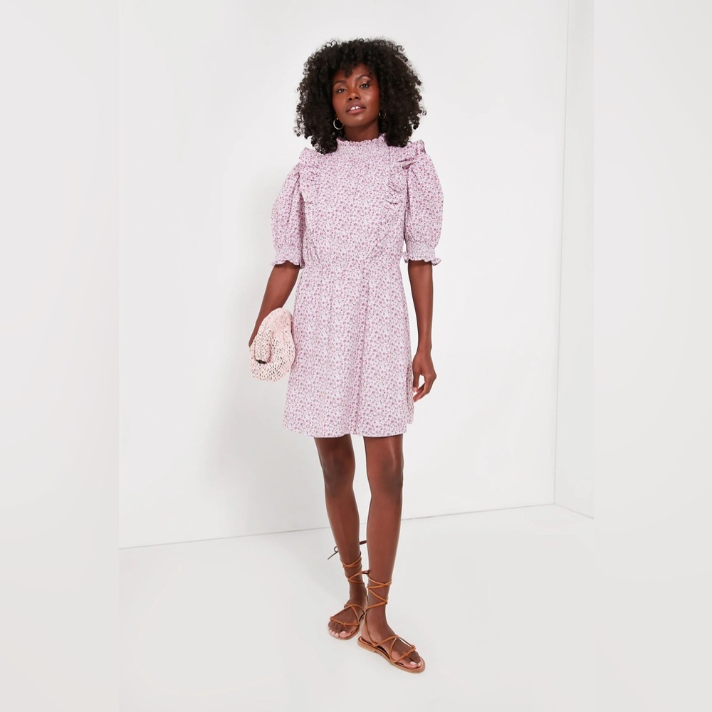 Hyacinth House Purple Floral Periwinkle Mini Dress